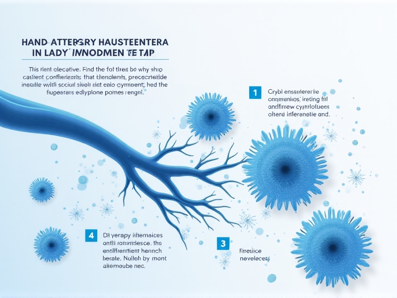 An infographic illustrating the physiological effects of cryo treatment on inflammation. The diagram shows blood vessels constricting, immune cells releasing anti-inflammatory cytokines, and nerve endings being numbed. The design is clean and modern, with blue and white tones to convey a sense of science and precision.